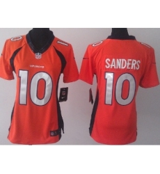 Women Nike Denver Broncos 10 Emmanuel Sanders Orange NFL Jerseys Women Nike Denver Broncos 10 Emmanuel Sanders Orange NFL Jerseys