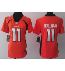 Women Nike Denver Broncos 11 Trindon Holliday Orange Jerseys 2013 Women Nike Denver Broncos 11 Trindon Holliday Orange Jerseys 2013