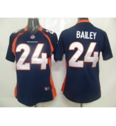 Women Nike Denver Broncos 24# Bailey Blue Jersey Women Nike Denver Broncos 24# Bailey Blue Jersey