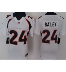 Women Nike Denver Broncos 24# Champ Bailey White Nike NFL Jerseys Women Nike Denver Broncos 24# Champ Bailey White Nike NFL Jerseys