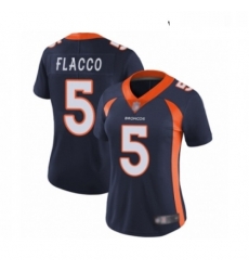 Womens Denver Broncos 5 Joe Flacco Navy Blue Alternate Vapor Untouchable Limited Player Football Jersey Womens Denver Broncos 5 Joe Flacco Navy Blue Alternate Vapor Untouchable Limited Player Football Jersey