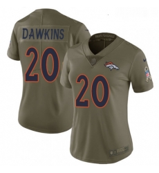 Womens Nike Denver Broncos 20 Brian Dawkins Limited Olive 2017 Salute to Service NFL Jersey Womens Nike Denver Broncos 20 Brian Dawkins Limited Olive 2017 Salute to Service NFL Jersey