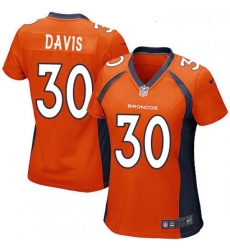Womens Nike Denver Broncos 30 Terrell Davis Game Orange Team Color NFL Jersey Womens Nike Denver Broncos 30 Terrell Davis Game Orange Team Color NFL Jersey