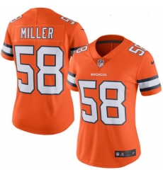 Womens Nike Denver Broncos 58 Von Miller Elite Orange Rush Vapor Untouchable NFL Jersey Womens Nike Denver Broncos 58 Von Miller Elite Orange Rush Vapor Untouchable NFL Jersey