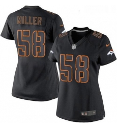 Womens Nike Denver Broncos 58 Von Miller Limited Black Impact NFL Jersey Womens Nike Denver Broncos 58 Von Miller Limited Black Impact NFL Jersey