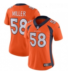 Womens Nike Denver Broncos 58 Von Miller Orange Team Color Vapor Untouchable Limited Player NFL Jersey Womens Nike Denver Broncos 58 Von Miller Orange Team Color Vapor Untouchable Limited Player NFL Jersey