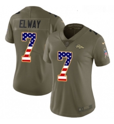 Womens Nike Denver Broncos 7 John Elway Limited OliveUSA Flag 2017 Salute to Service NFL Jersey Womens Nike Denver Broncos 7 John Elway Limited OliveUSA Flag 2017 Salute to Service NFL Jersey