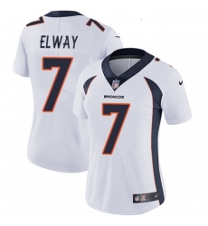 Womens Nike Denver Broncos 7 John Elway White Vapor Untouchable Limited Player NFL Jersey Womens Nike Denver Broncos 7 John Elway White Vapor Untouchable Limited Player NFL Jersey