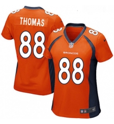 Womens Nike Denver Broncos 88 Demaryius Thomas Game Orange Team Color NFL Jersey Womens Nike Denver Broncos 88 Demaryius Thomas Game Orange Team Color NFL Jersey