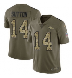 Nike Broncos #14 Courtland Sutton Olive Camo Youth Stitched NFL Limited 2017 Salute to Service Jersey Nike Broncos #14 Courtland Sutton Olive Camo Youth Stitched NFL Limited 2017 Salute to Service Jersey