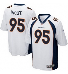 Nike Broncos #95 Derek Wolfe White Youth Stitched NFL New Elite Jersey Nike Broncos #95 Derek Wolfe White Youth Stitched NFL New Elite Jersey
