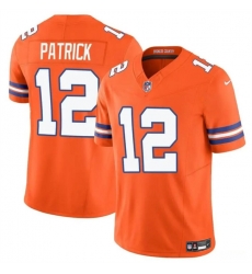 Youth Denver Broncos 12 Tim Patrick Orange F U S E Mile High Collection 1977 Throwback Vapor Limited Stitched Football Jersey Youth Denver Broncos 12 Tim Patrick Orange F U S E Mile High Collection 1977 Throwback Vapor Limited Stitched Football Jersey