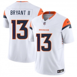 Youth Denver Broncos 13 Pat Bryant II White 2025 Draft F U S E  Vapor Limited Stitched Football Jersey