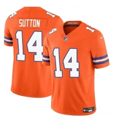 Youth Denver Broncos 14 Courtland Sutton Orange F U S E Mile High Collection 1977 Throwback Vapor Limited Stitched Football Jersey Youth Denver Broncos 14 Courtland Sutton Orange F U S E Mile High Collection 1977 Throwback Vapor Limited Stitched Football Jersey