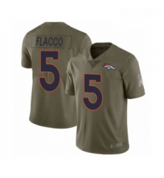 Youth Denver Broncos 5 Joe Flacco Limited Olive 2017 Salute to Service Football Jersey Youth Denver Broncos 5 Joe Flacco Limited Olive 2017 Salute to Service Football Jersey