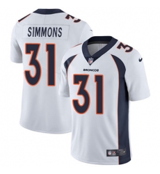 Youth Nike Broncos #31 Justin Simmons White Stitched NFL Vapor Untouchable Limited Jersey Youth Nike Broncos #31 Justin Simmons White Stitched NFL Vapor Untouchable Limited Jersey