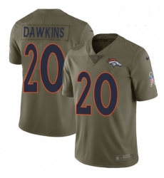 Youth Nike Denver Broncos 20 Brian Dawkins Limited Olive 2017 Salute to Service NFL Jersey Youth Nike Denver Broncos 20 Brian Dawkins Limited Olive 2017 Salute to Service NFL Jersey