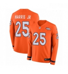 Youth Nike Denver Broncos 25 Chris Harris Jr Limited Orange Therma Long Sleeve NFL Jersey Youth Nike Denver Broncos 25 Chris Harris Jr Limited Orange Therma Long Sleeve NFL Jersey