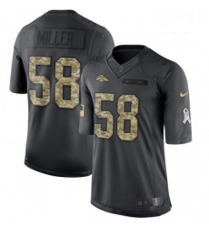 Youth Nike Denver Broncos 58 Von Miller Limited Black 2016 Salute to Service NFL Jersey Youth Nike Denver Broncos 58 Von Miller Limited Black 2016 Salute to Service NFL Jersey