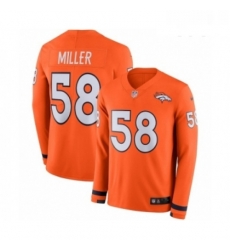 Youth Nike Denver Broncos 58 Von Miller Limited Orange Therma Long Sleeve NFL Jersey Youth Nike Denver Broncos 58 Von Miller Limited Orange Therma Long Sleeve NFL Jersey