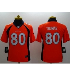 Youth Nike Denver Broncos #80 Julius Thomas Orange Team Color Stitched NFL New Limited Jersey Youth Nike Denver Broncos #80 Julius Thomas Orange Team Color Stitched NFL New Limited Jersey