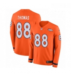 Youth Nike Denver Broncos 88 Demaryius Thomas Limited Orange Therma Long Sleeve NFL Jersey Youth Nike Denver Broncos 88 Demaryius Thomas Limited Orange Therma Long Sleeve NFL Jersey