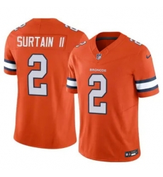 Youth Nike Denver Broncos Patrick Surtain II Stitched Rush Orange Limited Jersey Youth Nike Denver Broncos Patrick Surtain II Stitched Rush Orange Limited Jersey