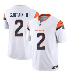 Youth Nike Denver Broncos Patrick Surtain II Stitched White Limited Jersey Youth Nike Denver Broncos Patrick Surtain II Stitched White Limited Jersey
