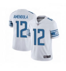 Men Detroit Lions 12 Danny Amendola White Vapor Untouchable Limited Player Football Jersey Men Detroit Lions 12 Danny Amendola White Vapor Untouchable Limited Player Football Jersey