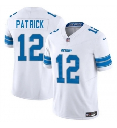 Men Detroit Lions 12 Tim Patrick White 2025 F U S E Vapor Limited Stitched Jersey Men Detroit Lions 12 Tim Patrick White 2025 F U S E Vapor Limited Stitched Jersey