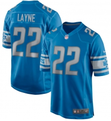 Men Detroit Lions #22 Bobby Layne Blue Vapor Limited Stitched Jersey Men Detroit Lions #22 Bobby Layne Blue Vapor Limited Stitched Jersey