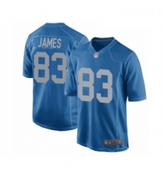 Men Detroit Lions 83 Jesse James Game Blue Alternate Football Jersey Men Detroit Lions 83 Jesse James Game Blue Alternate Football Jersey