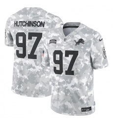 Men Detroit Lions 97 Aidan Hutchinson 2024 Arctic Camo Salute To Service Limited Stitched Football Jersey Men Detroit Lions 97 Aidan Hutchinson 2024 Arctic Camo Salute To Service Limited Stitched Football Jersey