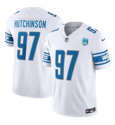 Men Detroit Lions 97 Aidan Hutchinson White 2023 F U S E 90th Anniversary Vapor Untouchable Limited Stitched Jersey Men Detroit Lions 97 Aidan Hutchinson White 2023 F U S E 90th Anniversary Vapor Untouchable Limited Stitched Jersey