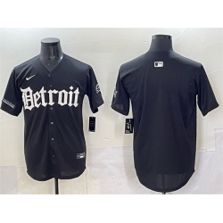 Men Detroit Lions Blank Black  27Motor Gothic Edition 27 Vapor Premier Limited Stitched Jersey