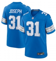 Men Detroit Lions Kerby Joseph #31 Blue F U S E Vapor Limited Stitched Jersey