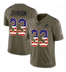 Men Nike Detroit Lions 33 Kerryon Johnson Limited OliveUSA Flag Salute to Service NFL Jersey Men Nike Detroit Lions 33 Kerryon Johnson Limited OliveUSA Flag Salute to Service NFL Jersey