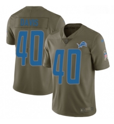 Men Nike Detroit Lions 40 Jarrad Davis Limited Olive 2017 Salute to Service NFL Jersey Men Nike Detroit Lions 40 Jarrad Davis Limited Olive 2017 Salute to Service NFL Jersey