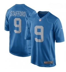 Men Nike Detroit Lions 9 Matthew Stafford Game Blue Alternate NFL Jersey Men Nike Detroit Lions 9 Matthew Stafford Game Blue Alternate NFL Jersey