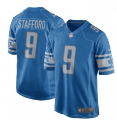 Men Nike Detroit Lions 9 Matthew Stafford Game Light Blue Team Color NFL Jersey Men Nike Detroit Lions 9 Matthew Stafford Game Light Blue Team Color NFL Jersey
