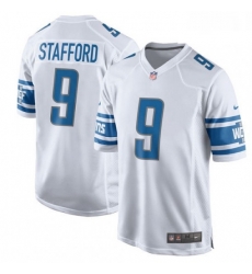 Men Nike Detroit Lions 9 Matthew Stafford Game White NFL Jersey Men Nike Detroit Lions 9 Matthew Stafford Game White NFL Jersey
