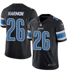 Nike Detroit Lions 26 Duron Harmon Black Men Stitched NFL Limited Rush Jersey Nike Detroit Lions 26 Duron Harmon Black Men Stitched NFL Limited Rush Jersey