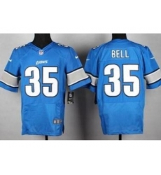 Nike Detroit Lions 35 Joique Bell Blue Elite NFL Jersey Nike Detroit Lions 35 Joique Bell Blue Elite NFL Jersey