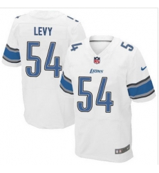 Nike Detroit Lions #54 DeAndre Levy White Mens Stitched NFL Elite Jersey Nike Detroit Lions #54 DeAndre Levy White Mens Stitched NFL Elite Jersey