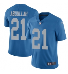 Nike Lions #21 Ameer Abdullah Blue Throwback Mens Stitched NFL Vapor Untouchable Limited Jersey Nike Lions #21 Ameer Abdullah Blue Throwback Mens Stitched NFL Vapor Untouchable Limited Jersey