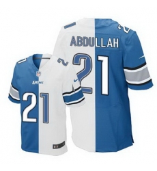 Nike Lions #21 Ameer Abdullah Blue White Mens Stitched NFL Elite Split Jersey Nike Lions #21 Ameer Abdullah Blue White Mens Stitched NFL Elite Split Jersey
