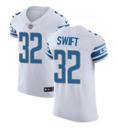 Nike Lions 32 D 27Andre Swift White Men Stitched NFL New Elite Jersey Nike Lions 32 D 27Andre Swift White Men Stitched NFL New Elite Jersey