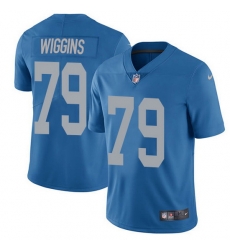 Nike Lions 79 Kenny Wiggins Blue Throwback Men Stitched NFL Vapor Untouchable Limited Jersey Nike Lions 79 Kenny Wiggins Blue Throwback Men Stitched NFL Vapor Untouchable Limited Jersey