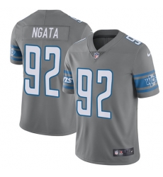 Nike Lions #92 Haloti Ngata Gray Mens Stitched NFL Limited Rush Jersey Nike Lions #92 Haloti Ngata Gray Mens Stitched NFL Limited Rush Jersey