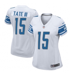 Nike Lions #15 Golden Tate III White Womens Stitched NFL Elite Jersey Nike Lions #15 Golden Tate III White Womens Stitched NFL Elite Jersey